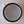Load image into Gallery viewer, An overhead view of Fault Line's white enamel mug. The lip of the mug is black, the inside is white.