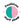 Load image into Gallery viewer, A close-up of the main design shows the words fault line surf shop wrapped around a circular graphic. Half of the circular graphic is coloured teal. The other half is made up of a series of pink lines spreading out equally like ripples.
