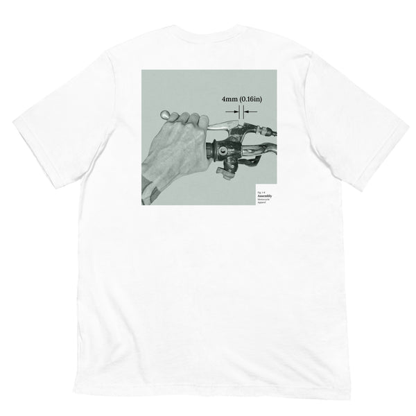 Assembly - clutch lever free play t-shirt